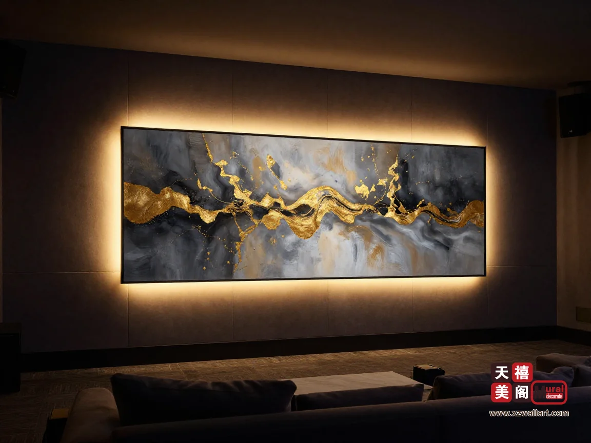 展厅墙面:画与展板的分区与留白