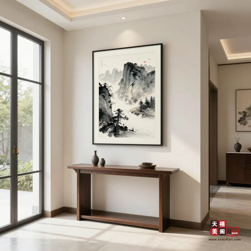 玄关实景参考（新中式）