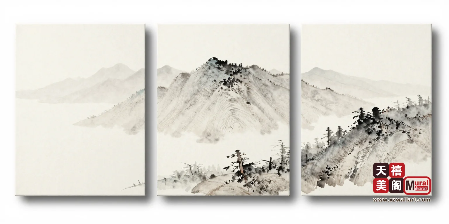 远帆微淡·框中框·三联